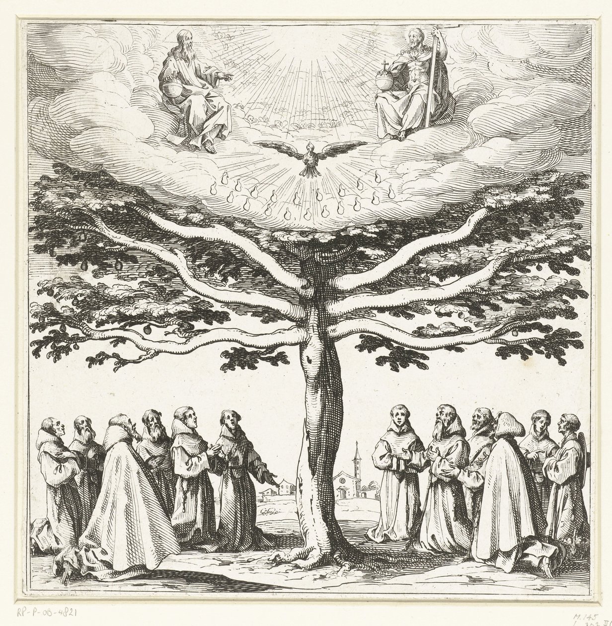 Pyhän Franciscuksen puu tekijältä Jacques Callot