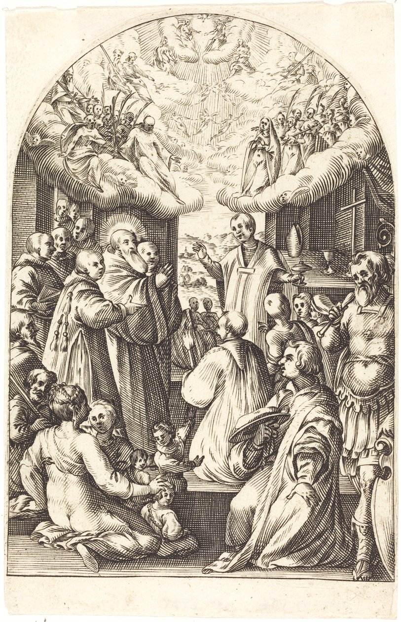 Pyhän Benedictin kuolema tekijältä Jacques Callot
