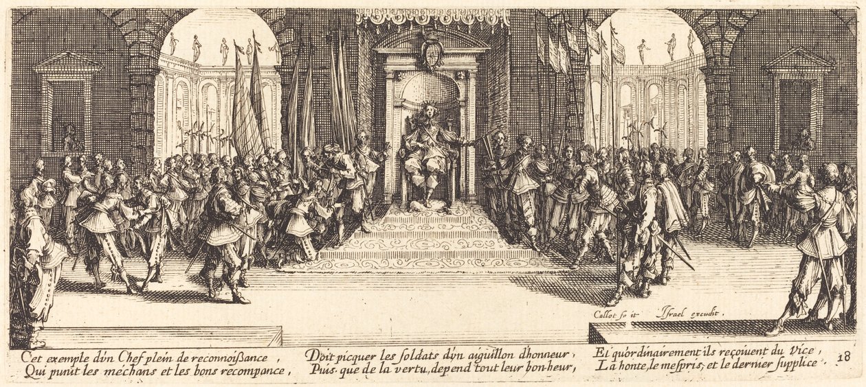 Palkintojen jako tekijältä Jacques Callot