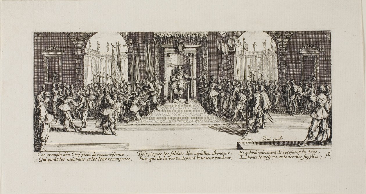 Palkintojen jako, levy kahdeksantoista The Miseries of Warista tekijältä Jacques Callot