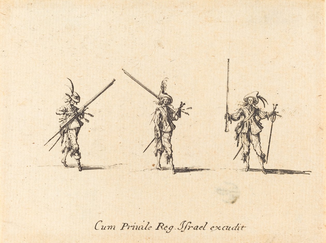 Poraa musketilla tekijältä Jacques Callot