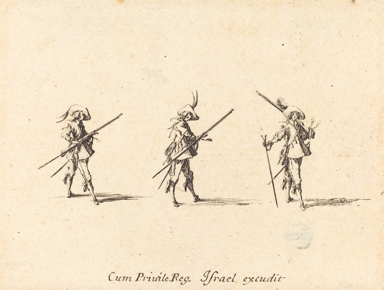 Poraa musketilla tekijältä Jacques Callot