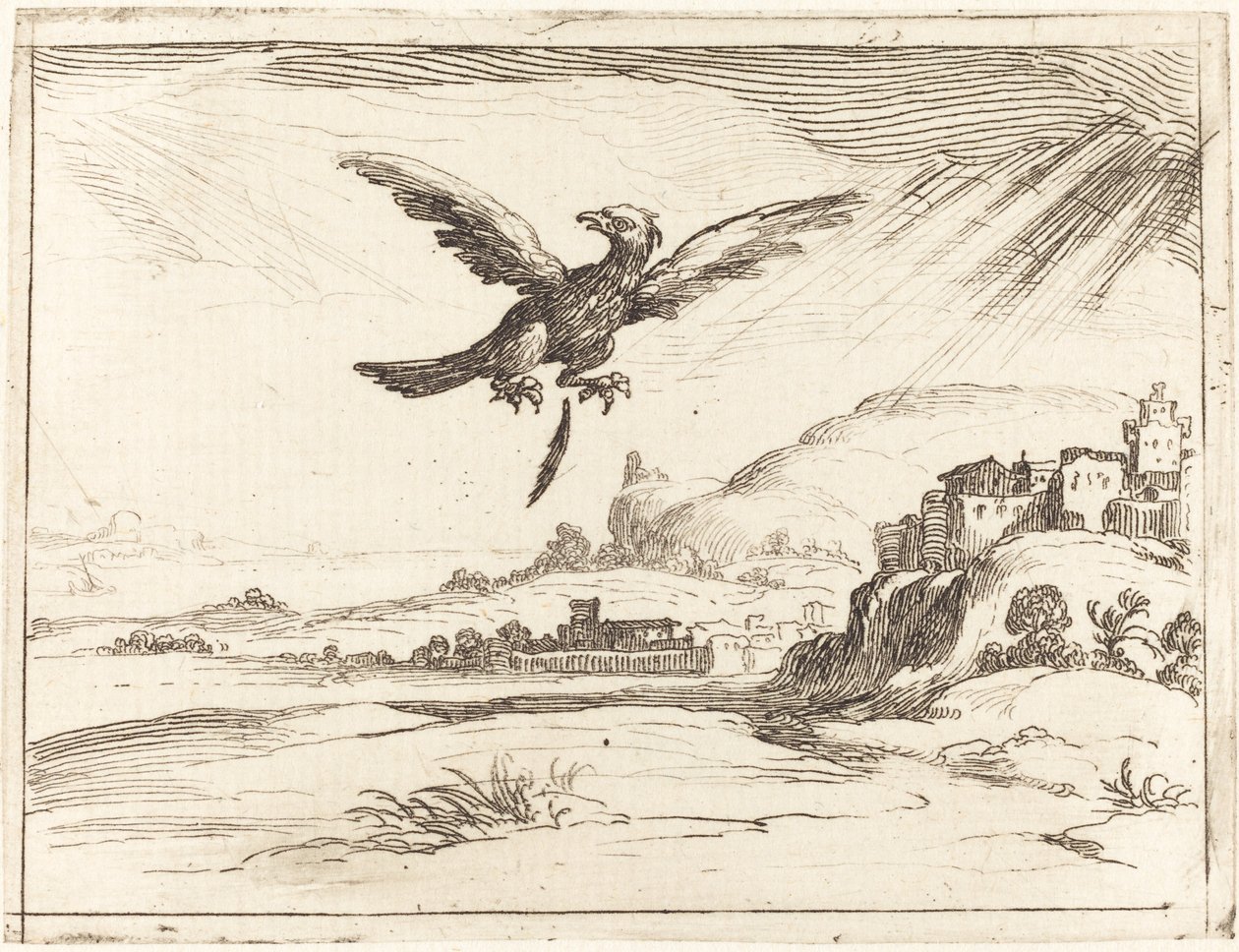 Kotka menettämässä vanhan höyhenen tekijältä Jacques Callot