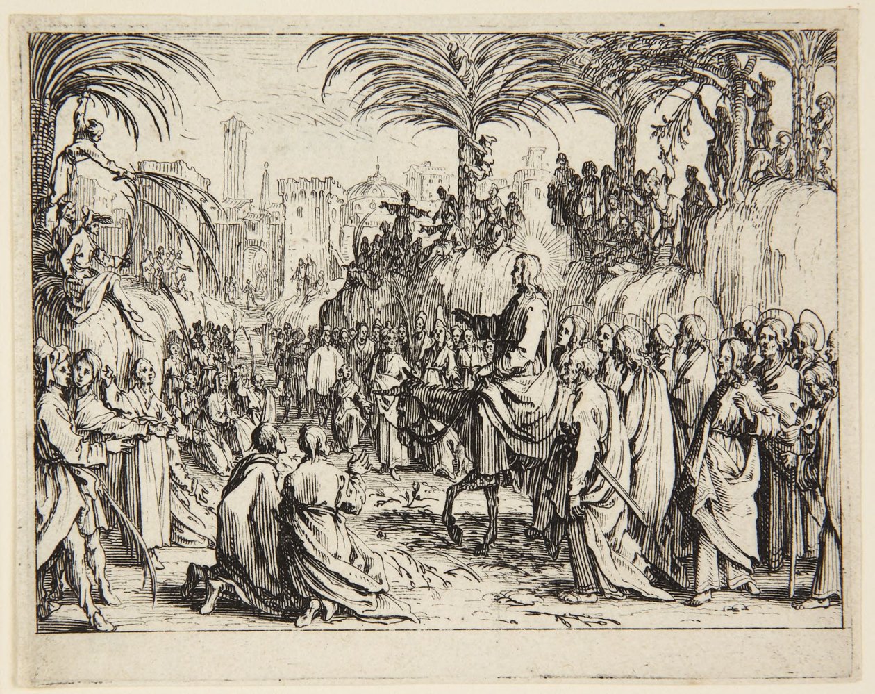 Saapuminen Jerusalemiin tekijältä Jacques Callot