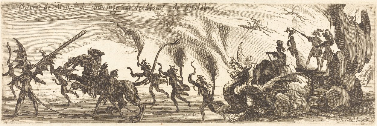 M. de Couvongen ja M. de Chalabren sisääntulo [lisälevy] tekijältä Jacques Callot