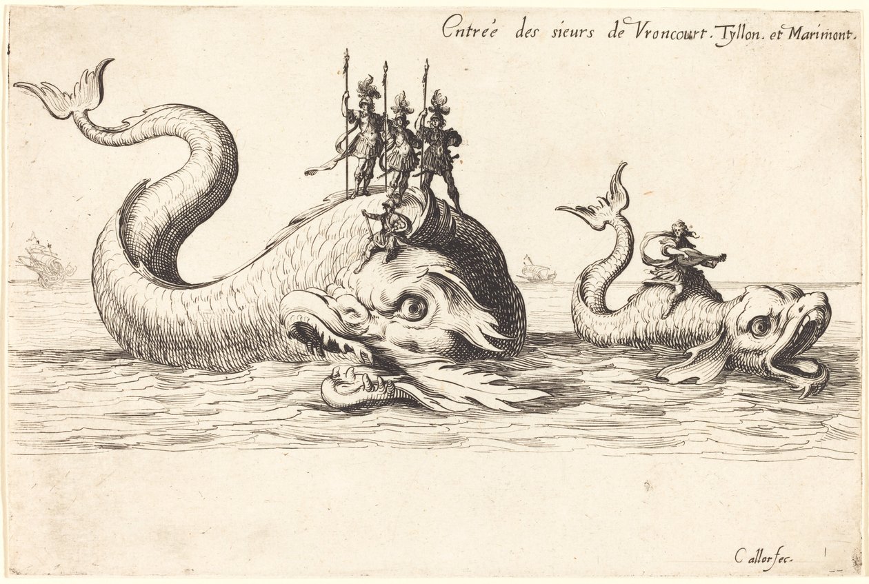 Mm:n sisääntulo. de Vroncourt, Tyllon ja Marimont tekijältä Jacques Callot