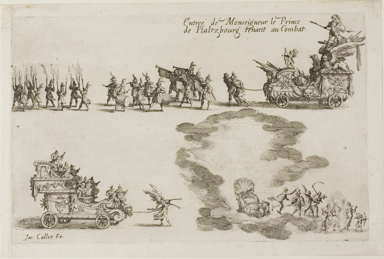 Monseigneur, Phalsbourgin prinssi, puolustaja taistelussa, julkaisusta The Combat at the Barrier tekijältä Jacques Callot