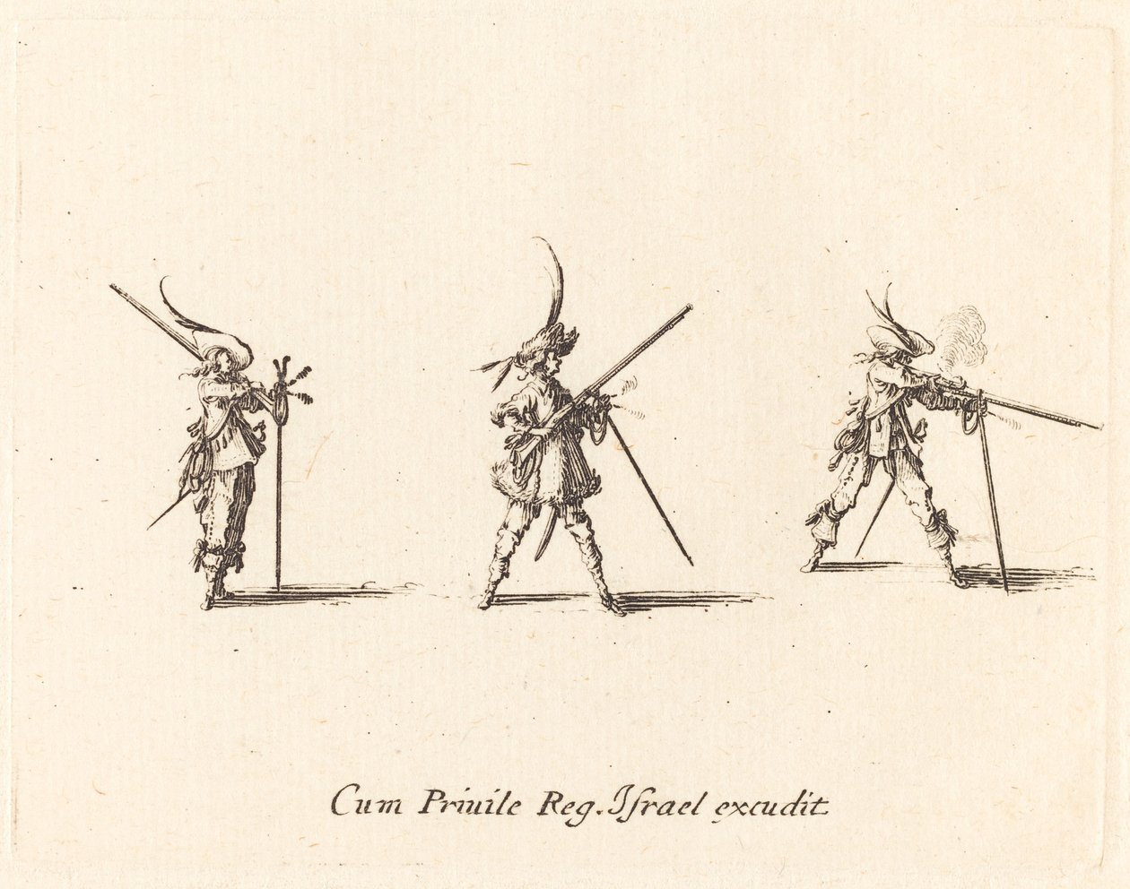 Musketin ampuminen tekijältä Jacques Callot
