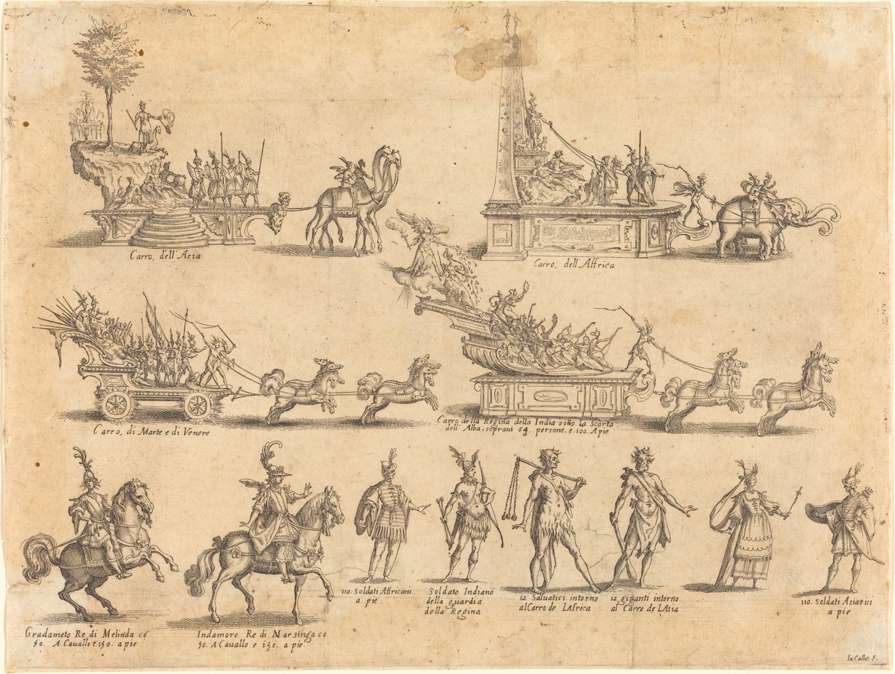 Kellukkeet ja osallistujat tekijältä Jacques Callot