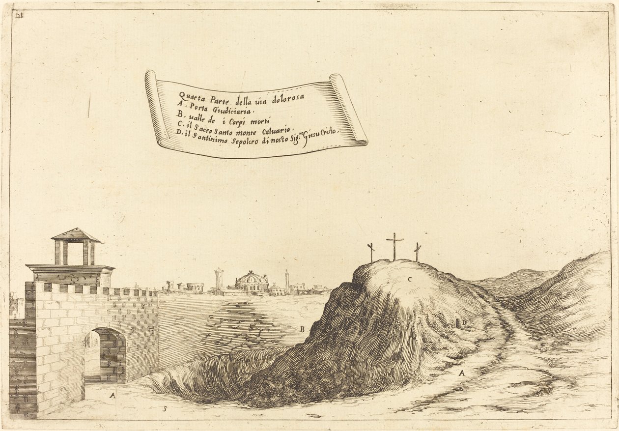 Via Dolorosan neljä osaa tekijältä Jacques Callot