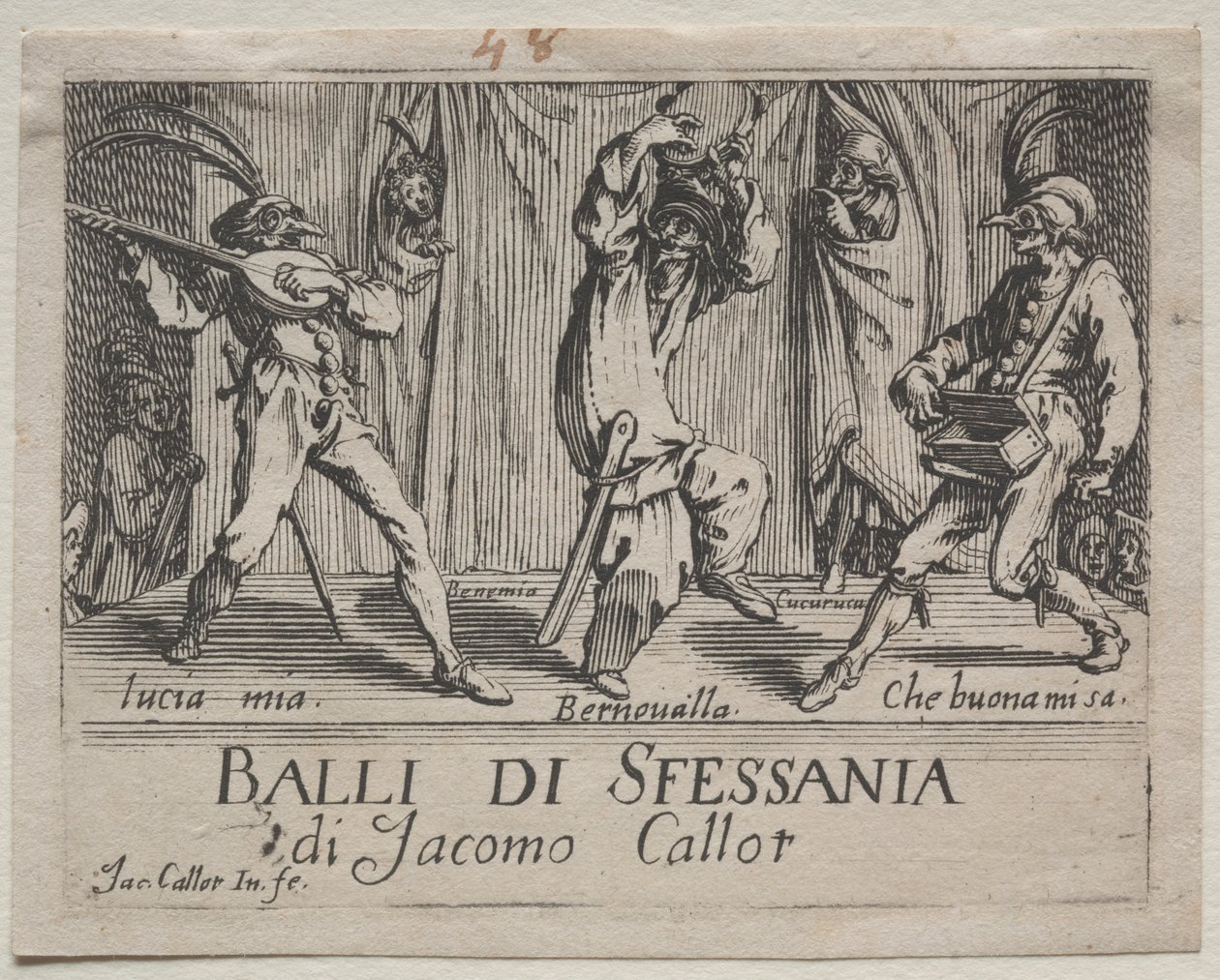 Etukappale, 1621. tekijältä Jacques Callot