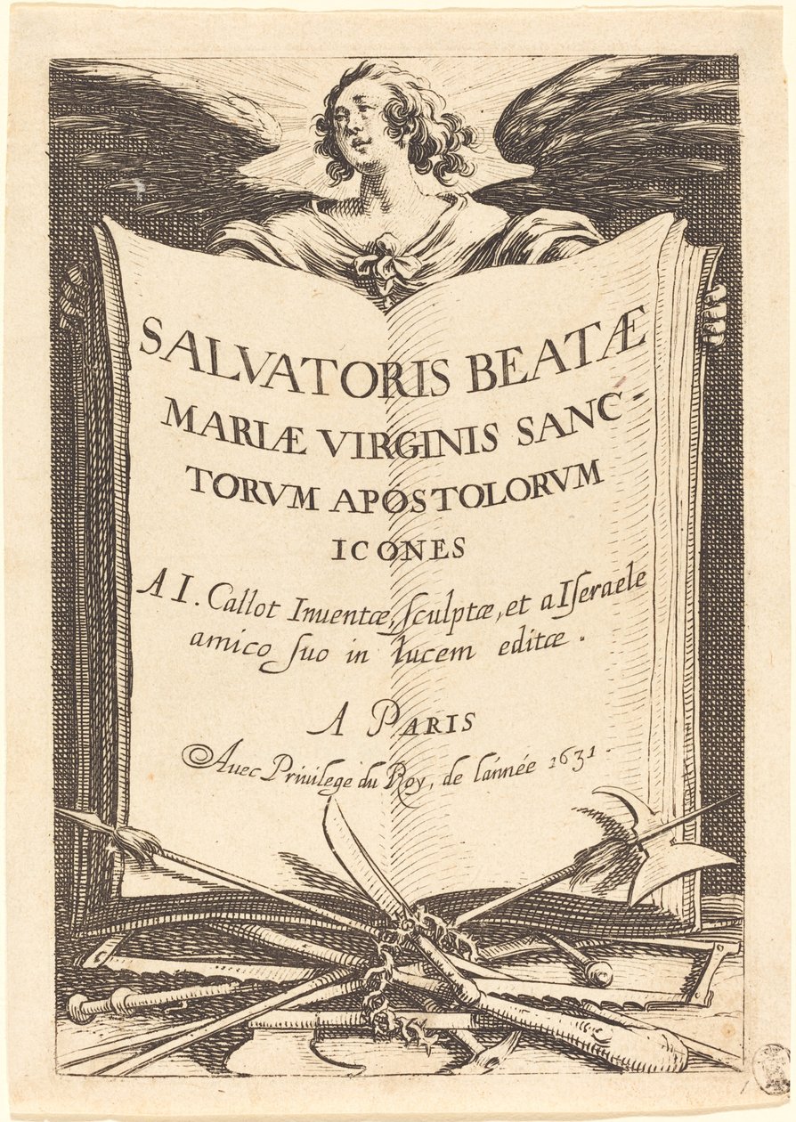 "Suurten apostolien" etulevy tekijältä Jacques Callot