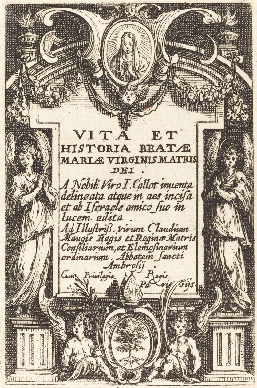 Etukappale elokuvalle "The Life of the Virgin" tekijältä Jacques Callot