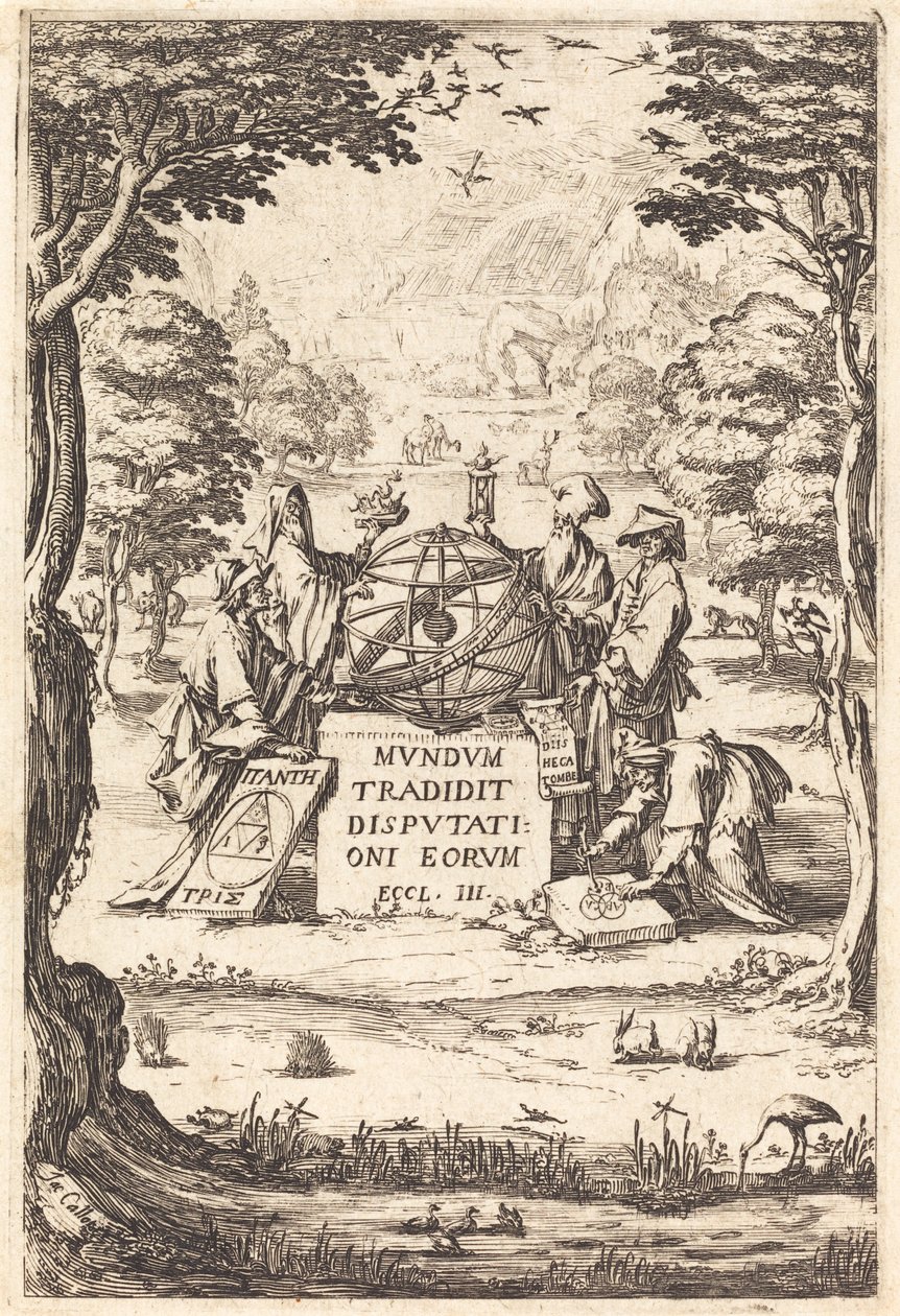 Sacred Cosmologian etukappale (Astrologien nimi) tekijältä Jacques Callot