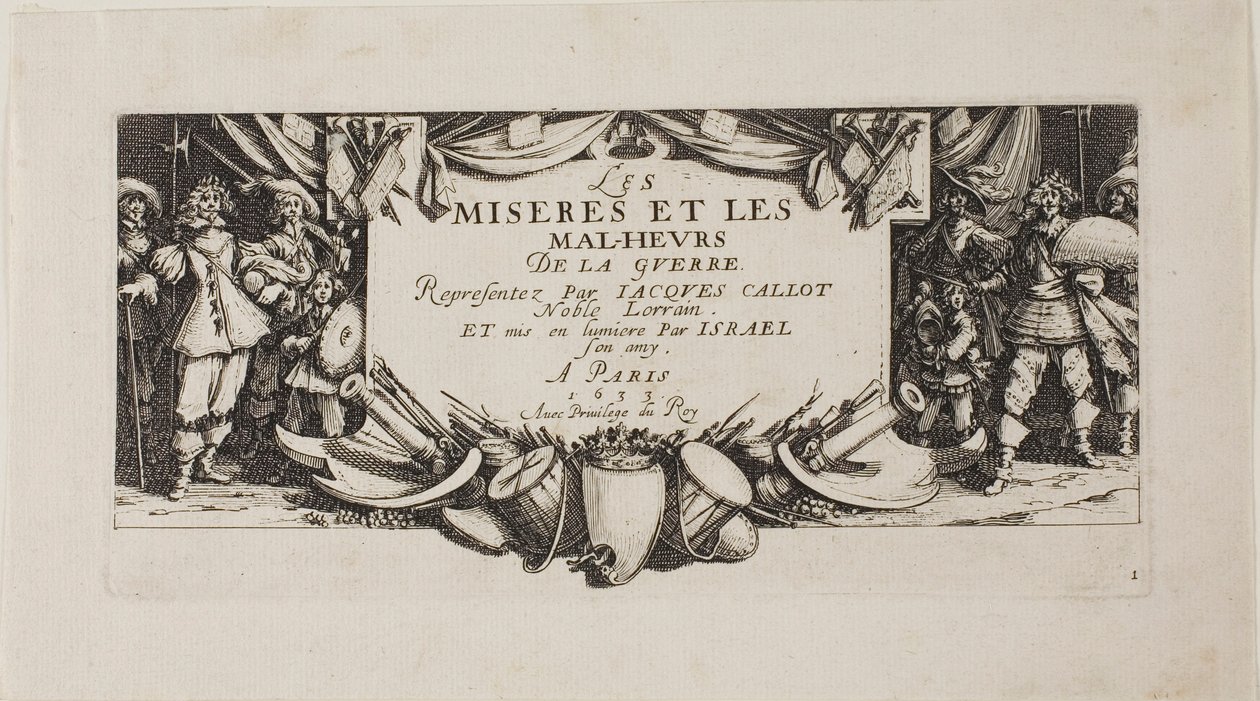 Etukuva, teoksesta The Miseries of War (Sodan kurjuudet) tekijältä Jacques Callot