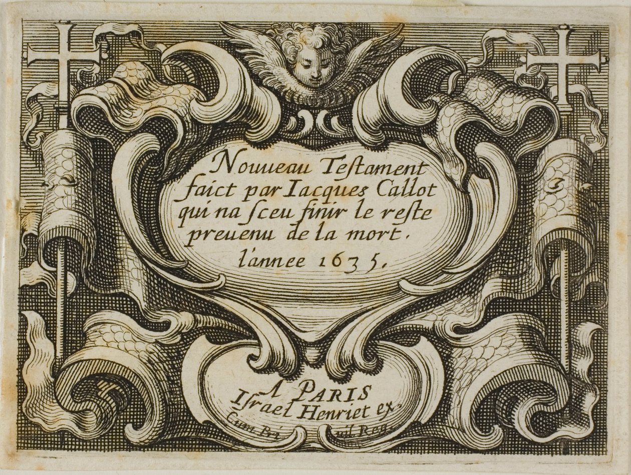 Etukappale, Uudesta testamentista tekijältä Jacques Callot