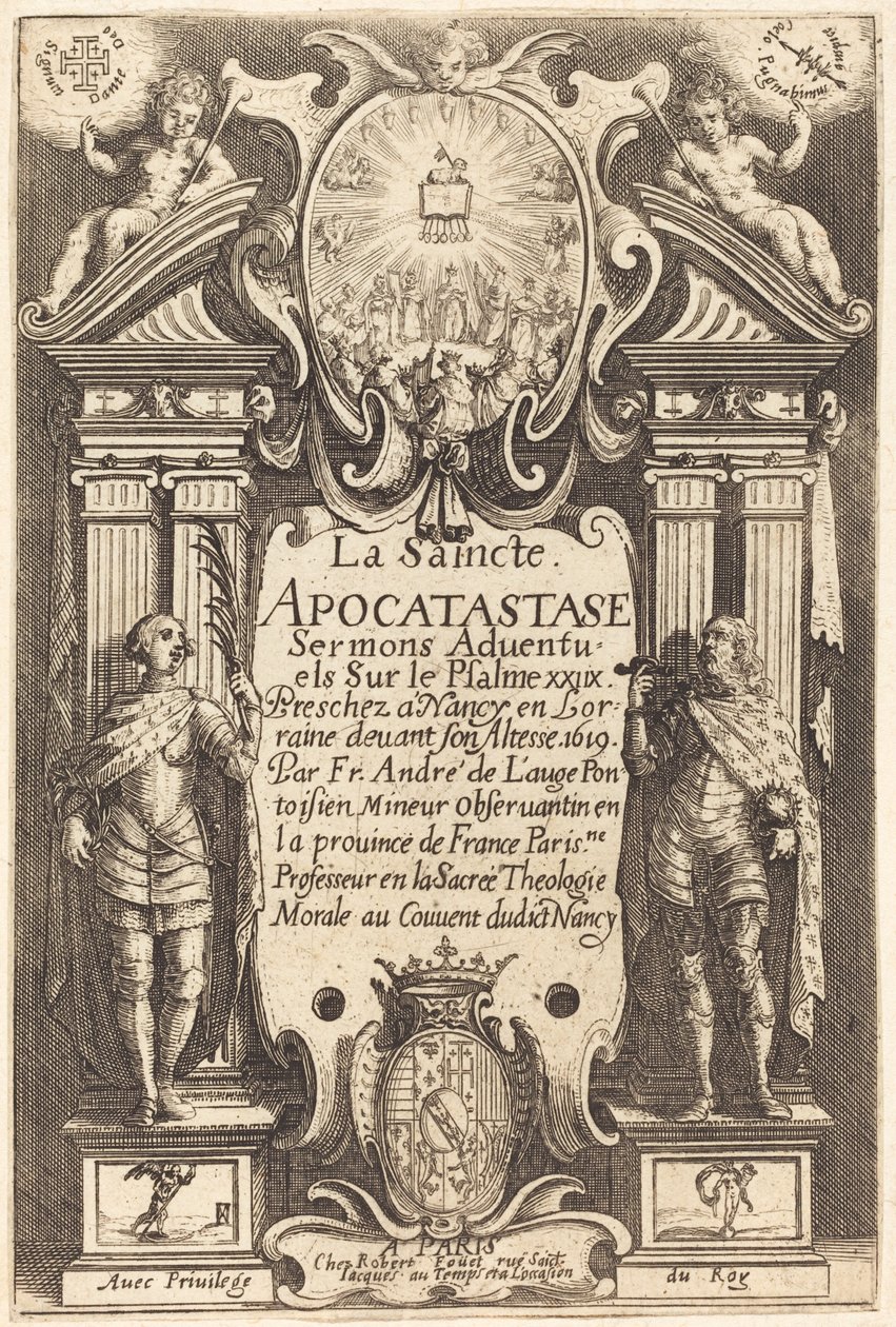 Pyhän Apocatatasen etulevy tekijältä Jacques Callot