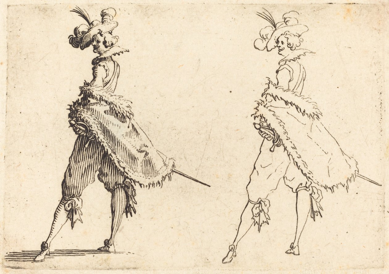 Herrasmies sivulta katsottuna tekijältä Jacques Callot
