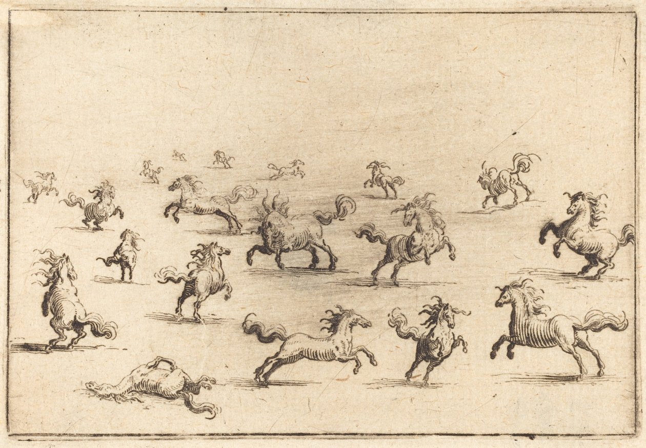 Cavalls corrent finlandès tekijältä Jacques Callot