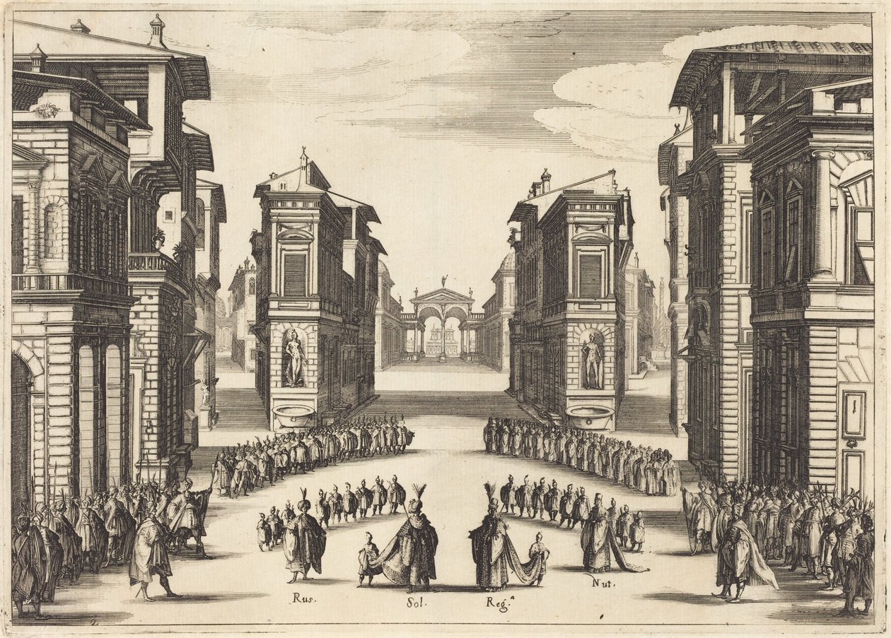 Solimano, II näytös tekijältä Jacques Callot
