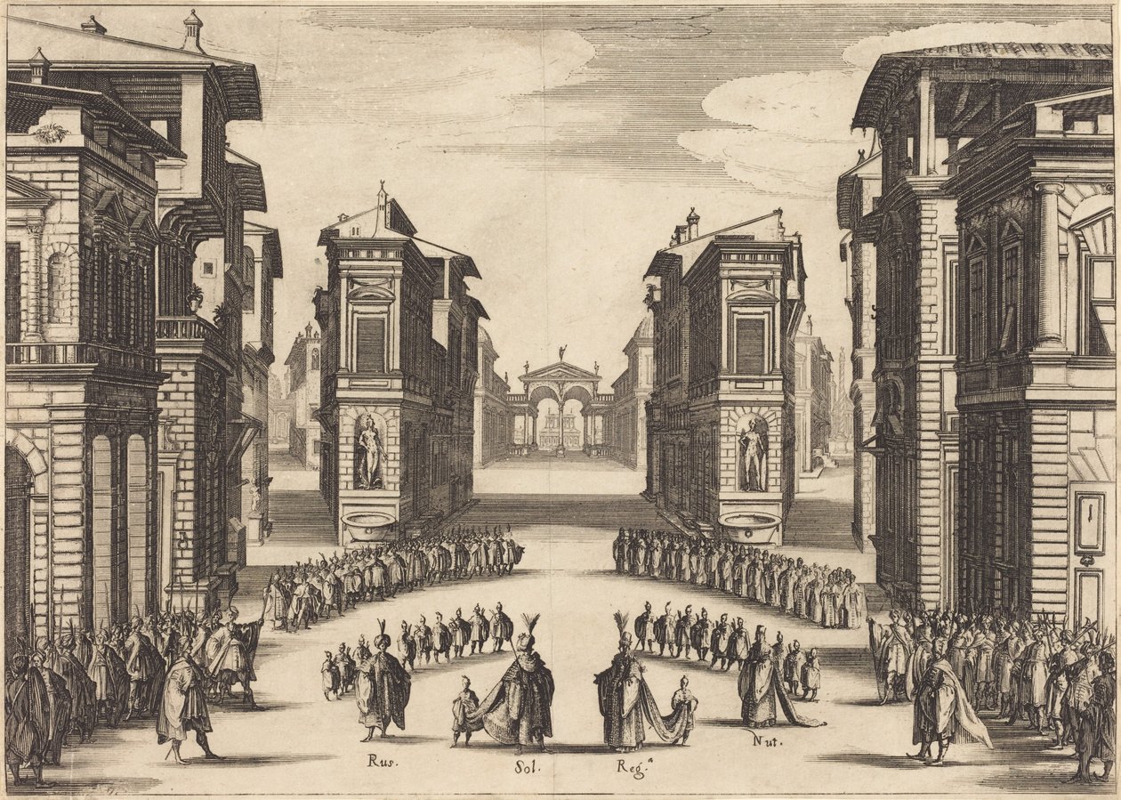 Il Solimano, II näytös tekijältä Jacques Callot