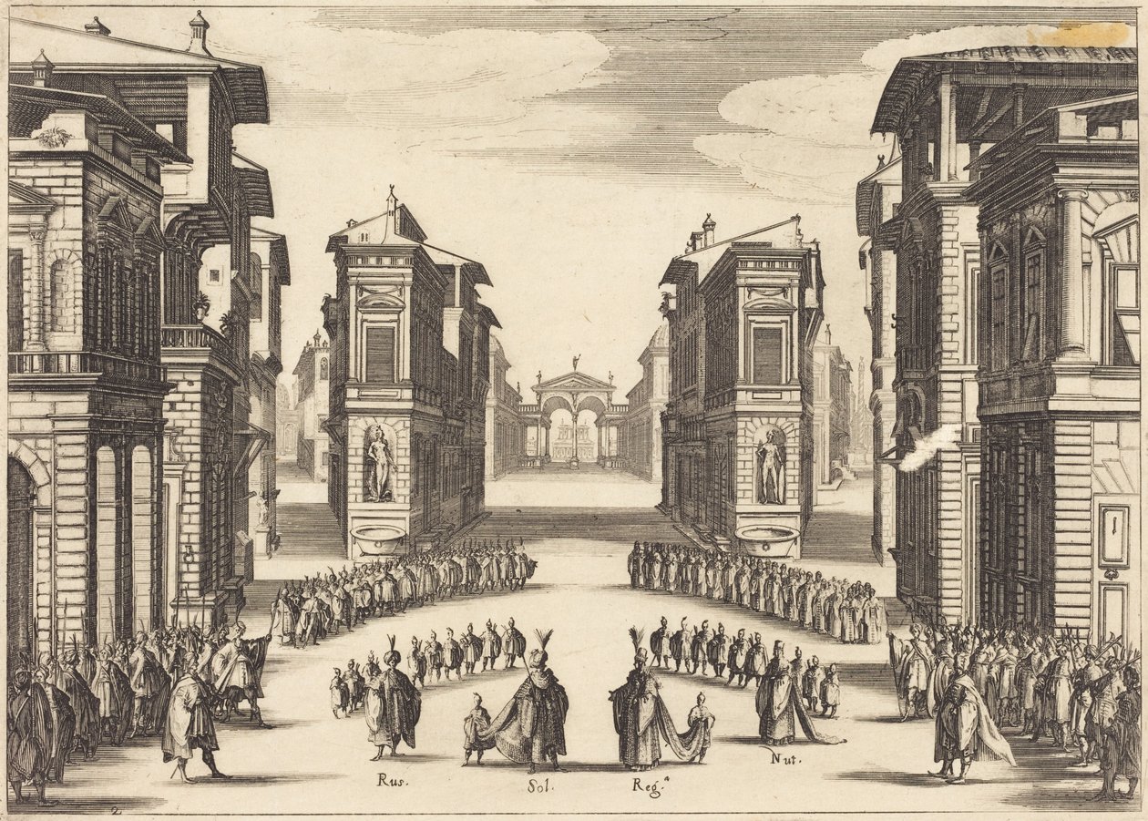 Il Solimano, II näytös tekijältä Jacques Callot