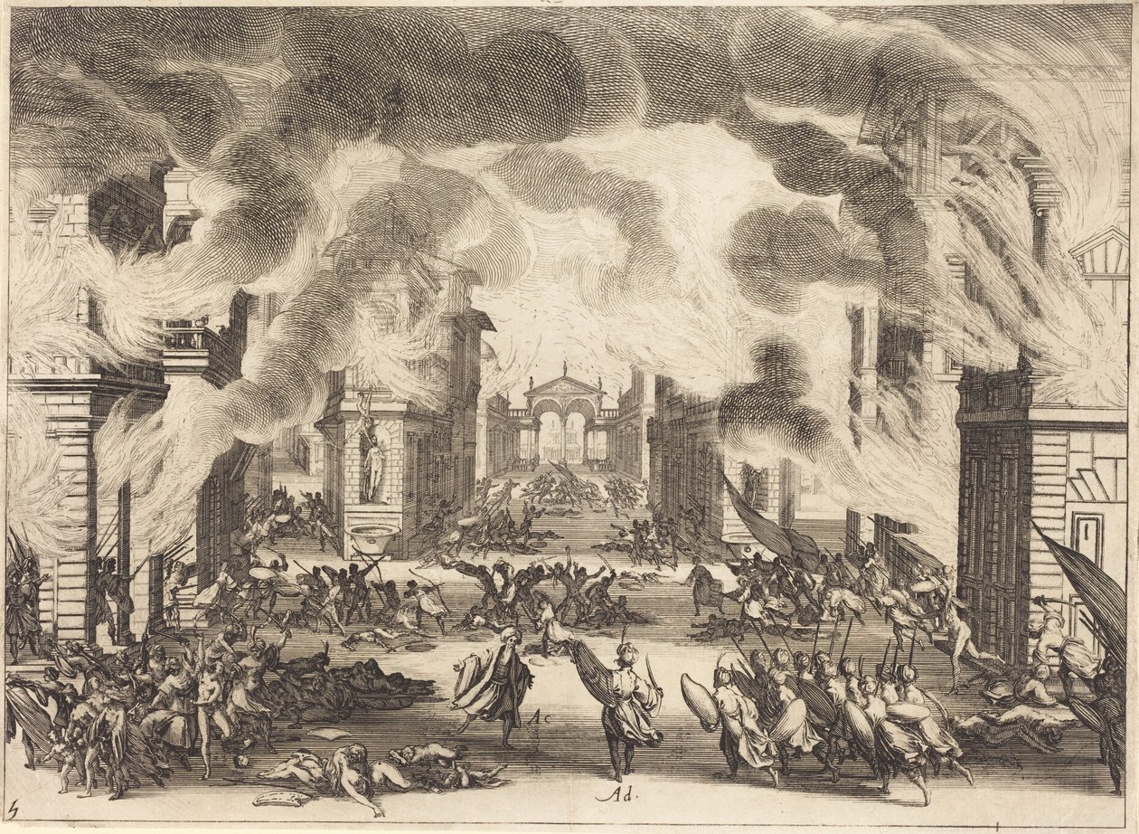 Solimano, V. näytös tekijältä Jacques Callot