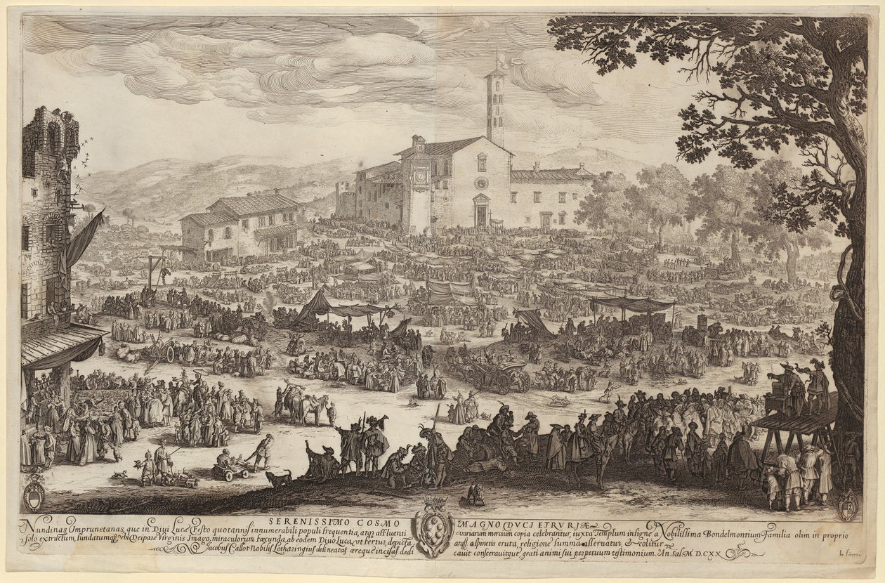 Imprunetan markkinat [firenzeläinen versio] tekijältä Jacques Callot