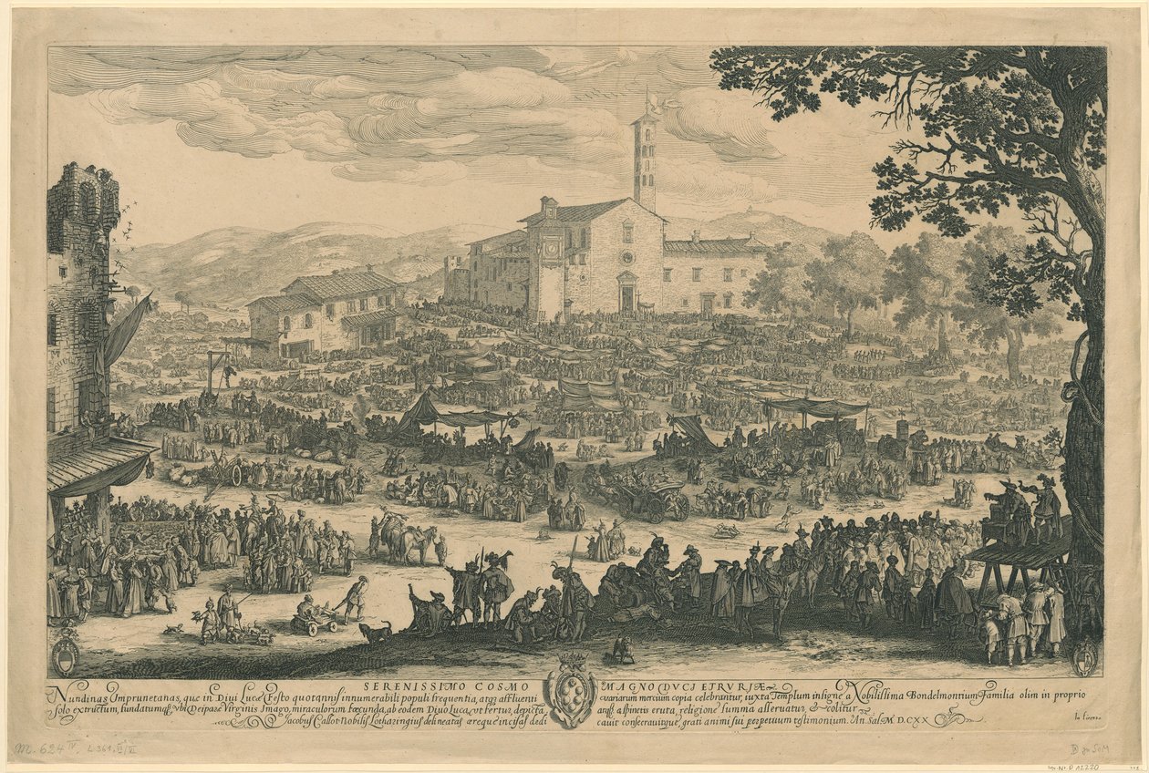 Imprunetan markkinat [firenzeläinen versio] tekijältä Jacques Callot