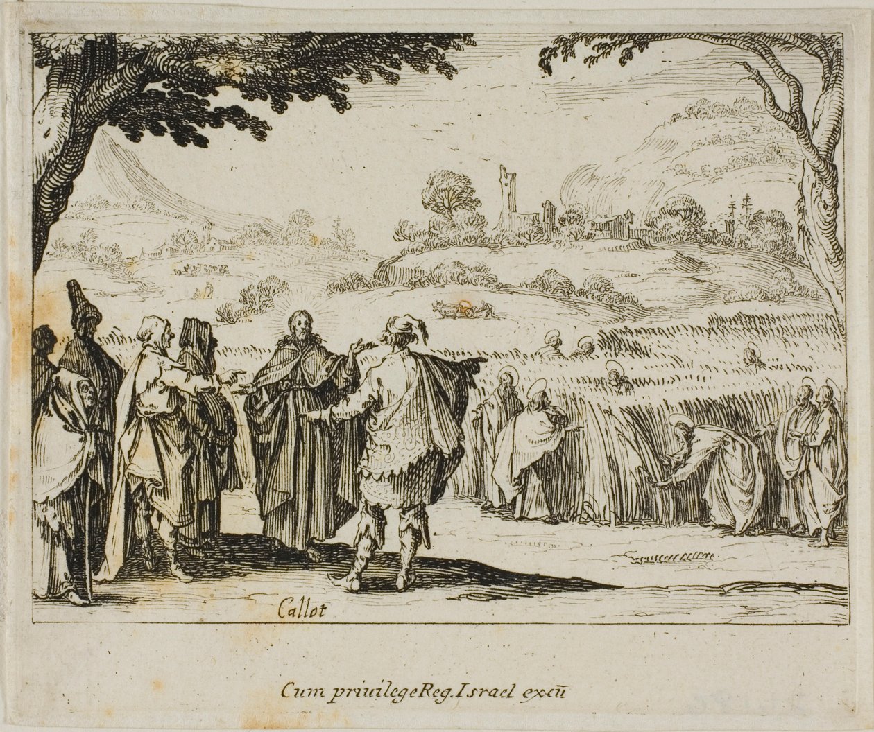 Jeesus ja fariseukset, Uusi testamentti -kirjasta. tekijältä Jacques Callot