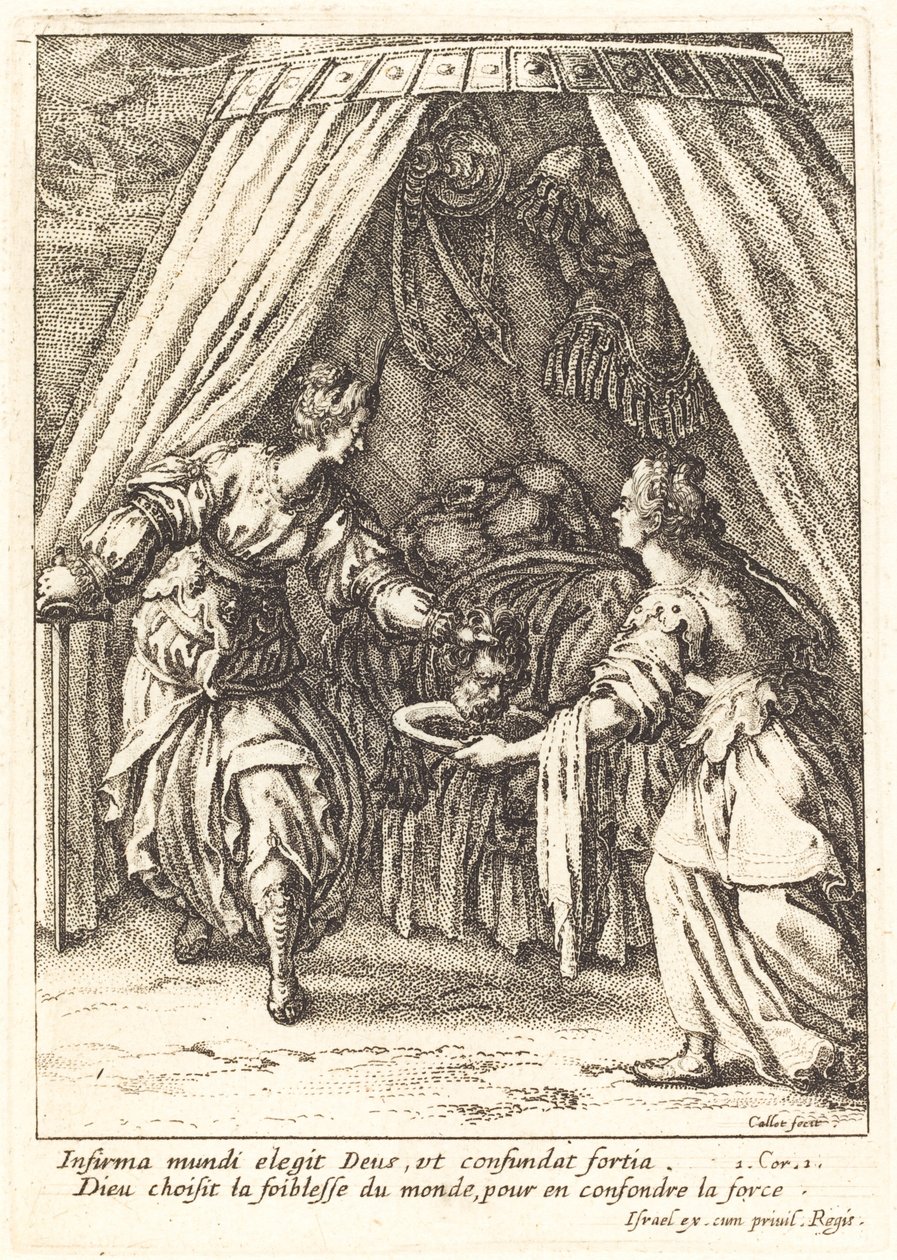 Judith Holofernesin pään kanssa tekijältä Jacques Callot