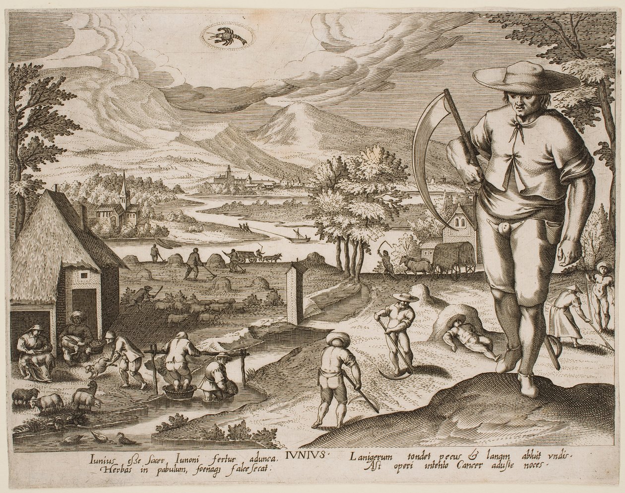 Kesäkuu, sarjasta "Kuukaudet" tekijältä Jacques Callot