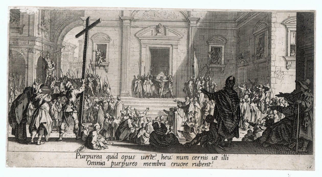 La Grande Passion, yksi 7 kaiverruksesta ... (kaiverrus) tekijältä Jacques Callot
