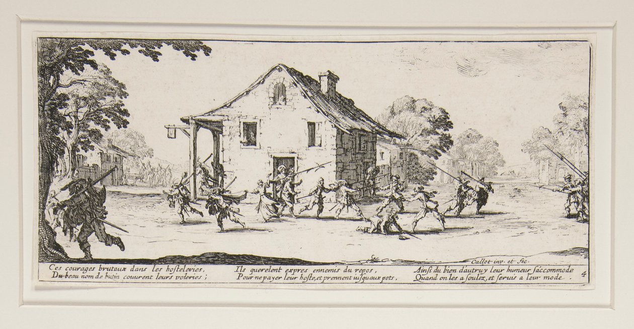 Marauder, levy 4 sarjasta The Great Miseries of War tekijältä Jacques Callot