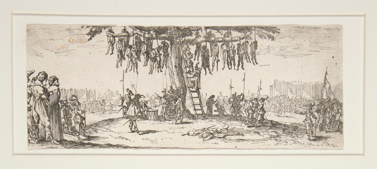 Sodan suurista kurjuudesta riippuvainen tekijältä Jacques Callot