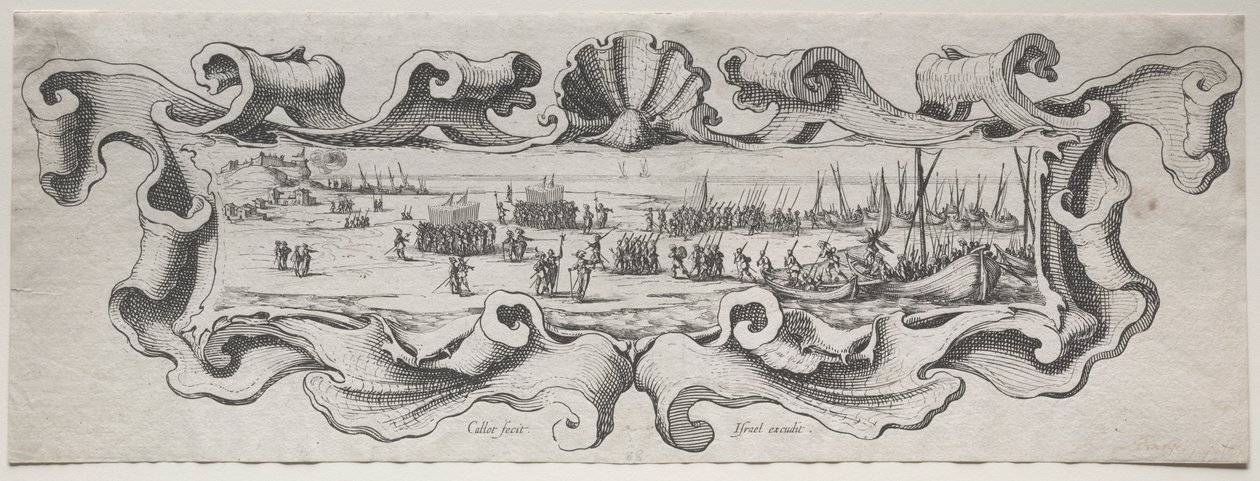 Joukkojen laskeutuminen tekijältä Jacques Callot