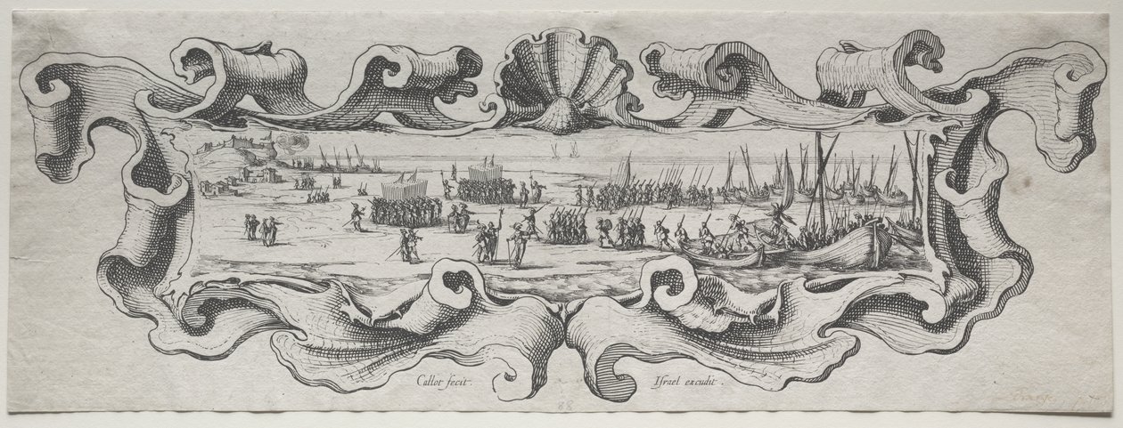 Joukkojen laskeutuminen tekijältä Jacques Callot