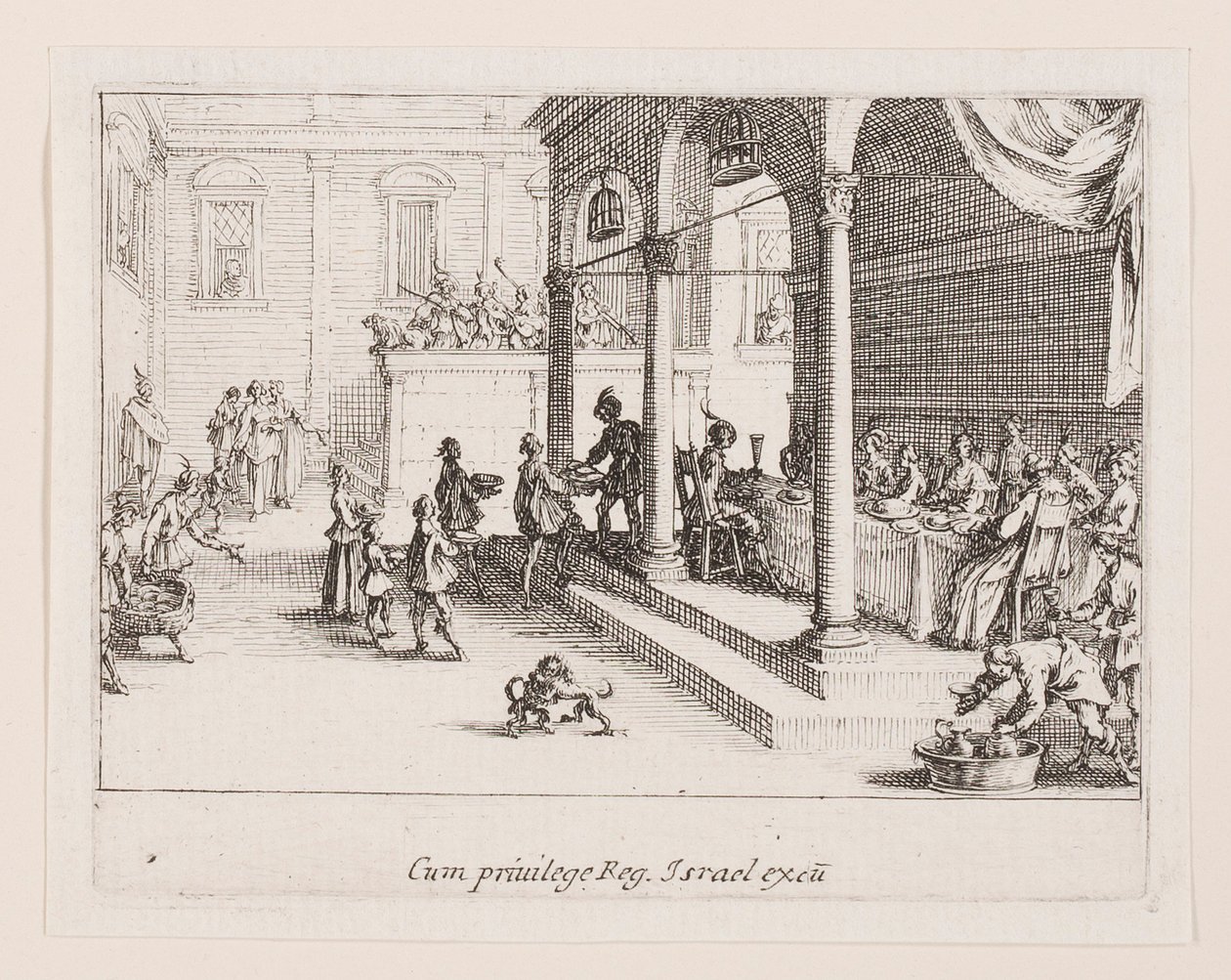 Le festin (juhla), sarjasta La vie de l tekijältä Jacques Callot