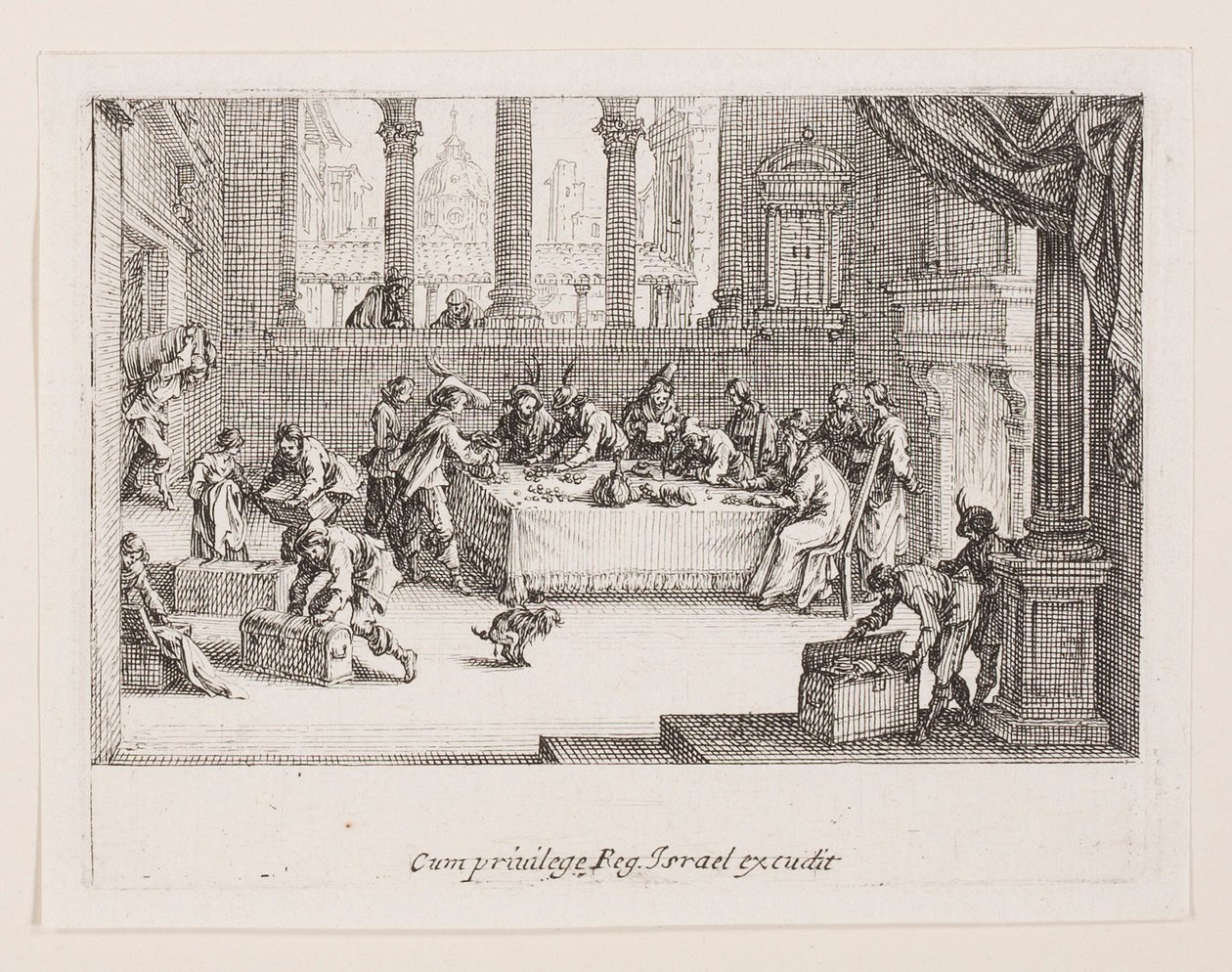 Omaisuuden jako (The Contribution of the Fortune), sarjasta La Vie de l tekijältä Jacques Callot