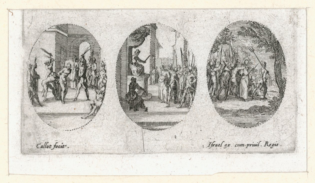 Passion ihmeet ... (kaiverrus) tekijältä Jacques Callot