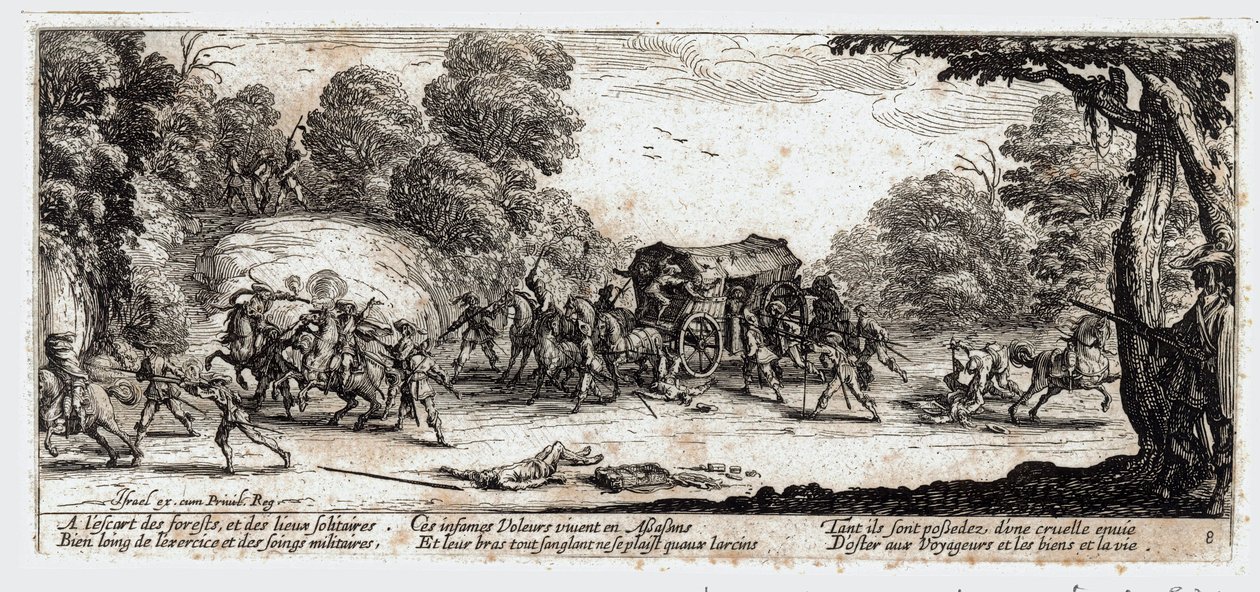 Sodan kurjuudet ja onnettomuudet ... (kaiverrus) tekijältä Jacques Callot