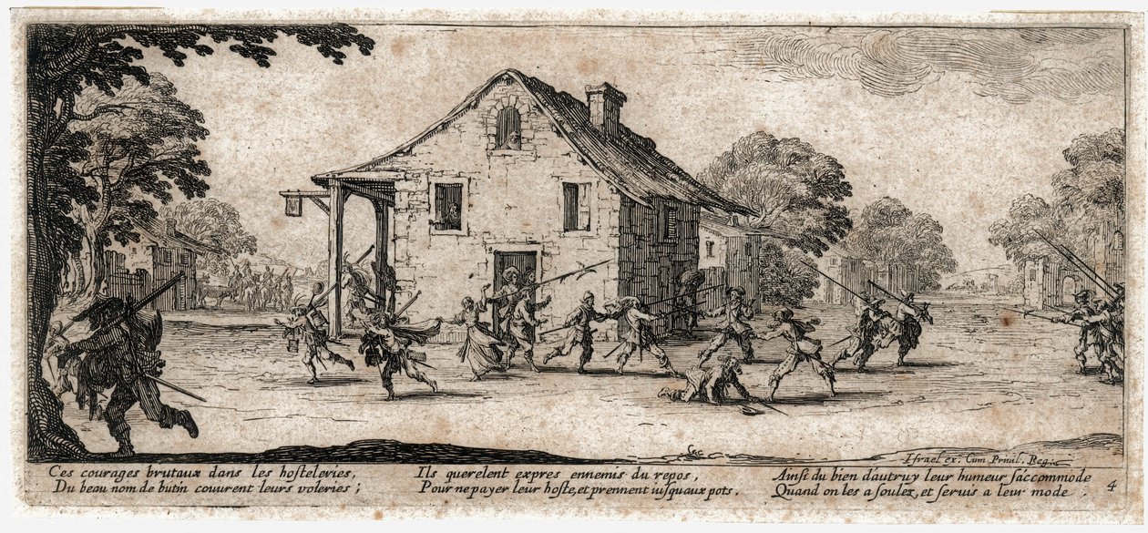 Sodan kurjuudet ja onnettomuudet ... (kaiverrus) tekijältä Jacques Callot