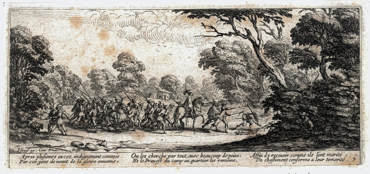 Sodan kurjuudet ja onnettomuudet ... (kaiverrus) tekijältä Jacques Callot