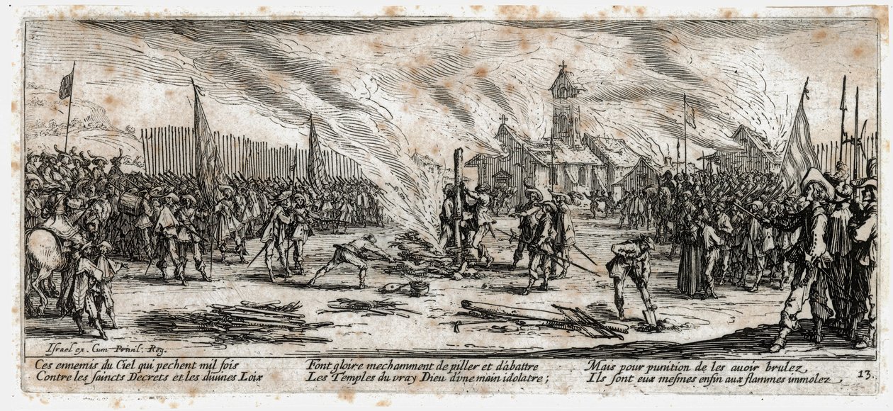 Sodan kurjuudet ja onnettomuudet ... (kaiverrus) tekijältä Jacques Callot