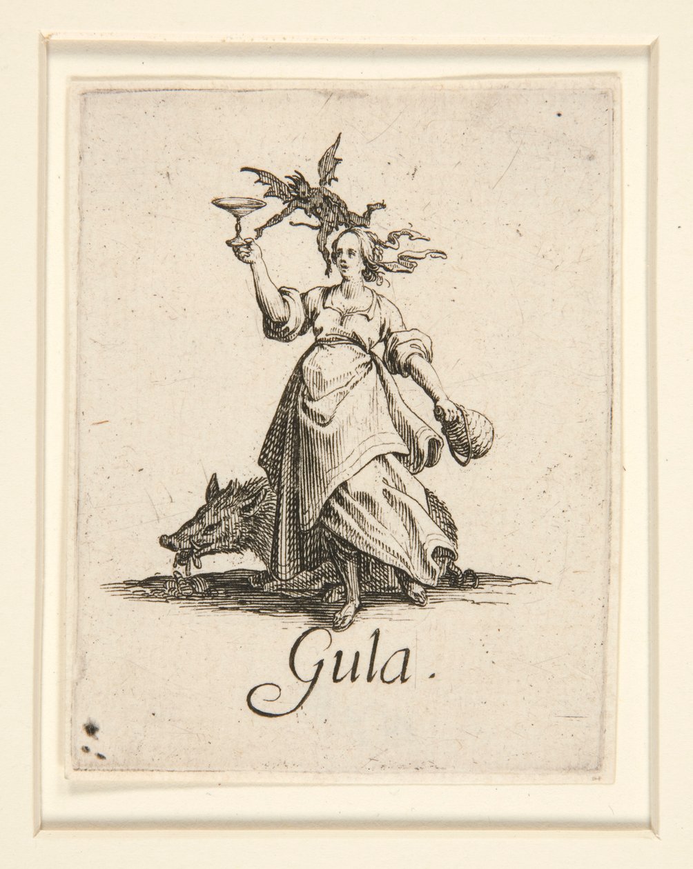 Seitsemän kuolemansyntiä: La Gourmandise (Ahmatti) tekijältä Jacques Callot