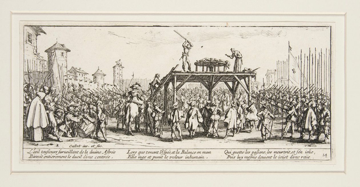 Sodan suuret kurjuudet: N. 14 - Pyörä tekijältä Jacques Callot