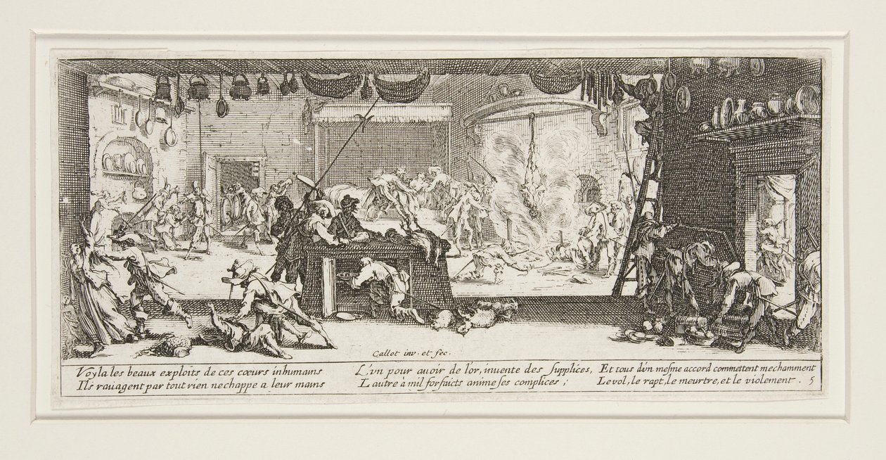Sodan suuret kurjuudet: Nro 5 - Sodan ryöstö tekijältä Jacques Callot