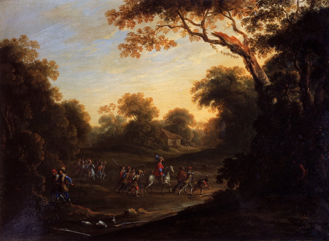 Sotilaan, rikollisten ja vankien elämä (öljy kuparilla) tekijältä Jacques Callot