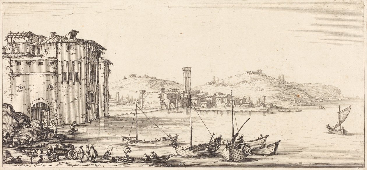 Tavaroiden lastaus tekijältä Jacques Callot