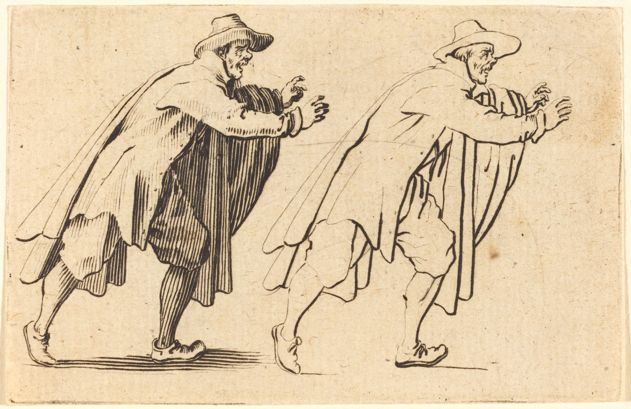 Mies Liikkuu äkillisesti tekijältä Jacques Callot